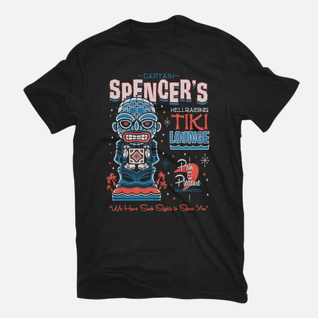 Captain Spencer's Tiki Lounge-Mens-Basic-Tee-Nemons
