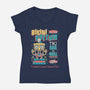 Bikini Bottom Tiki Bar-Womens-V-Neck-Tee-Nemons