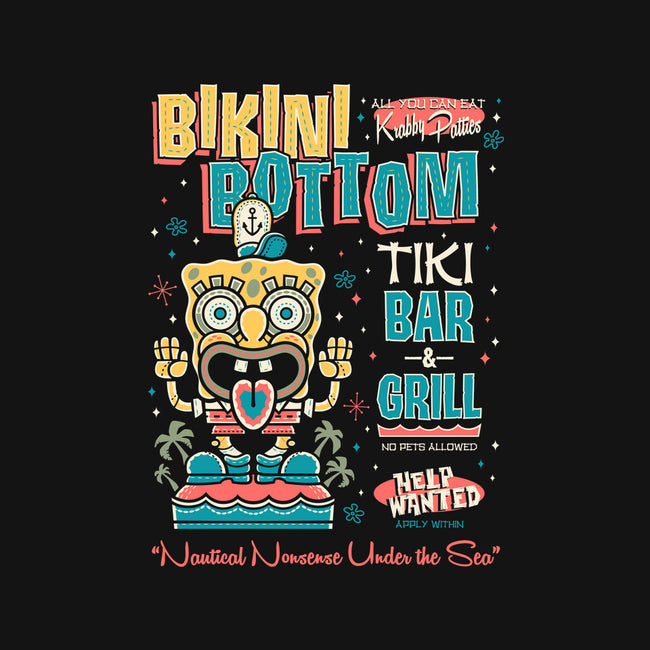 Bikini Bottom Tiki Bar-None-Removable Cover w Insert-Throw Pillow-Nemons