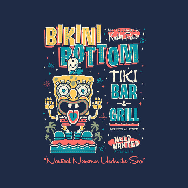 Bikini Bottom Tiki Bar-None-Removable Cover w Insert-Throw Pillow-Nemons