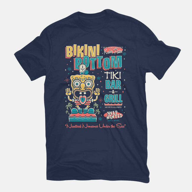 Bikini Bottom Tiki Bar-Womens-Basic-Tee-Nemons