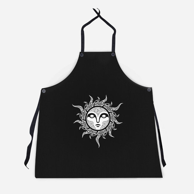 Yule Midwinter Sun-unisex kitchen apron-RAIDHO