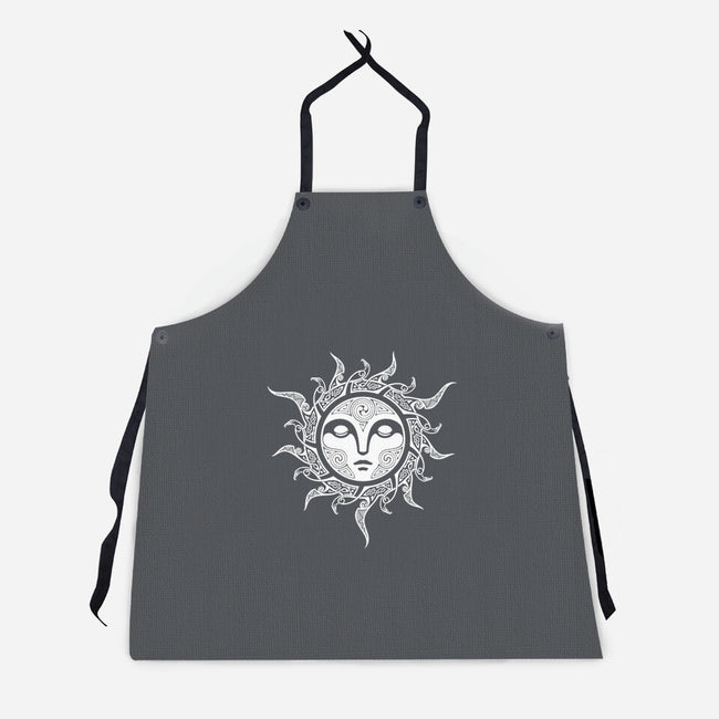 Yule Midwinter Sun-unisex kitchen apron-RAIDHO