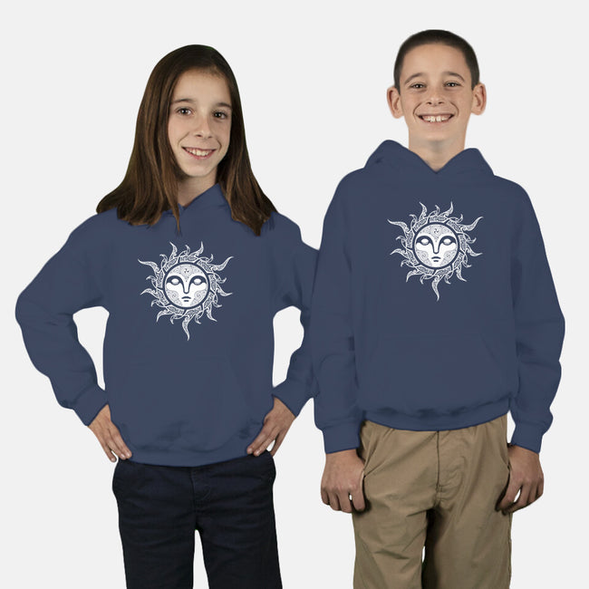 Yule Midwinter Sun-youth pullover sweatshirt-RAIDHO