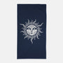 Yule Midwinter Sun-none beach towel-RAIDHO