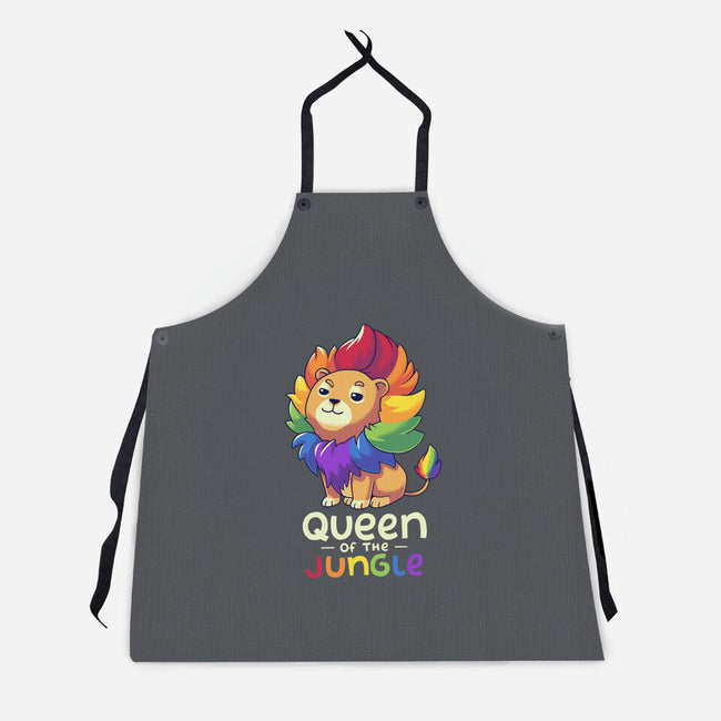 Queen Of The Jungle-Unisex-Kitchen-Apron-Geekydog