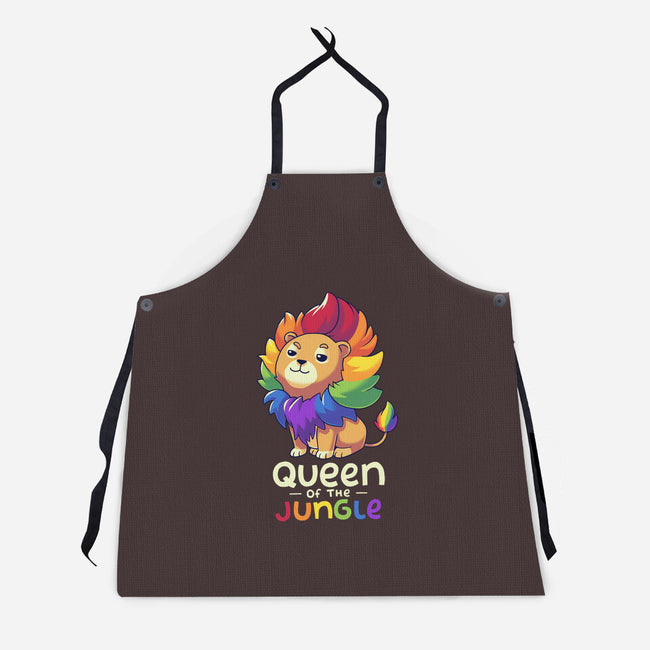 Queen Of The Jungle-Unisex-Kitchen-Apron-Geekydog