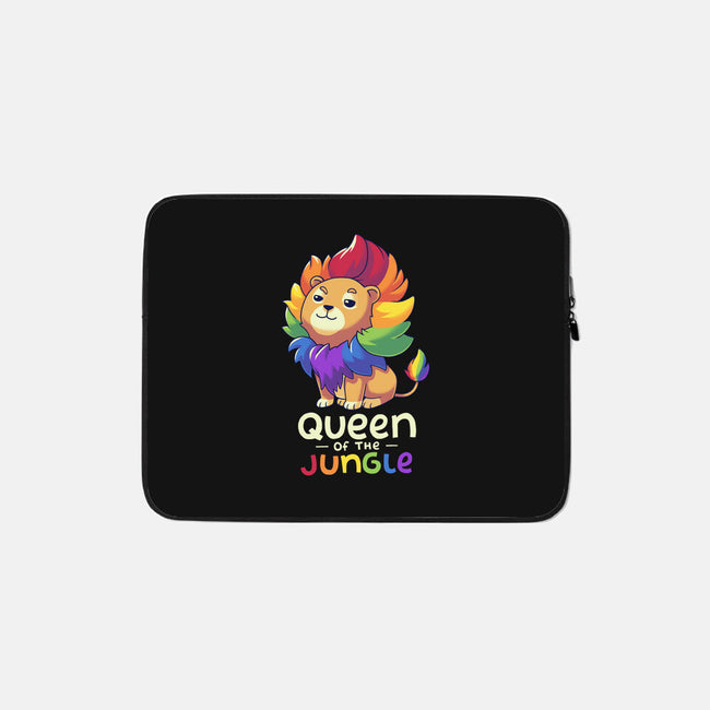 Queen Of The Jungle-None-Zippered-Laptop Sleeve-Geekydog
