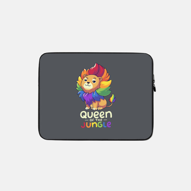 Queen Of The Jungle-None-Zippered-Laptop Sleeve-Geekydog