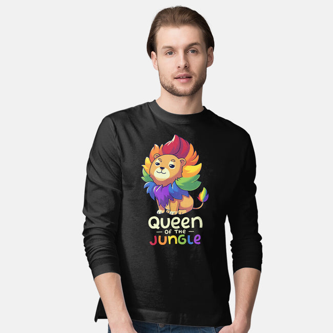 Queen Of The Jungle-Mens-Long Sleeved-Tee-Geekydog