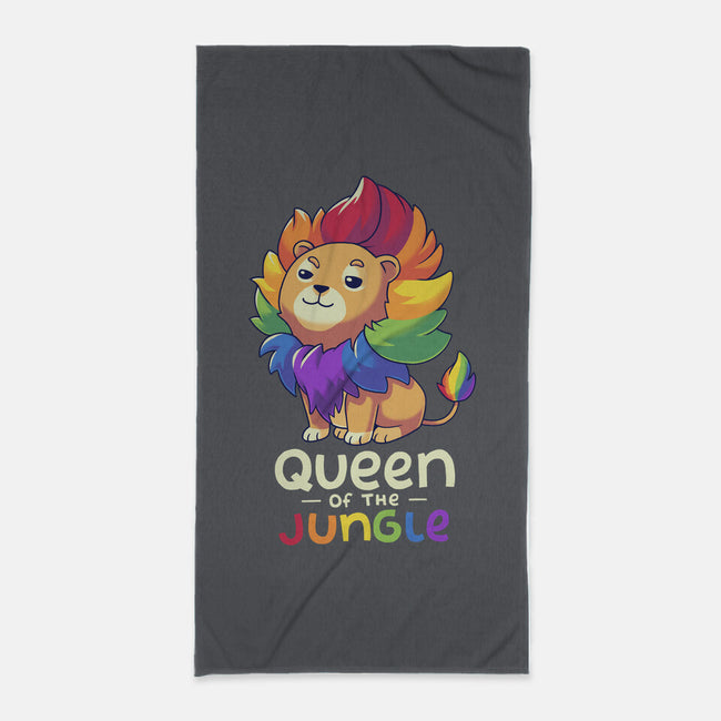 Queen Of The Jungle-None-Beach-Towel-Geekydog