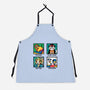 Animal Artists-Unisex-Kitchen-Apron-NemiMakeit