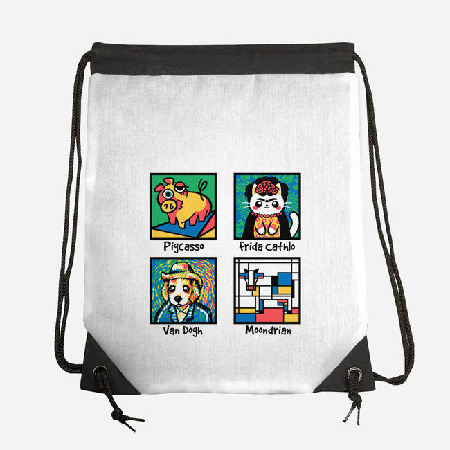 Animal Artists-None-Drawstring-Bag-NemiMakeit