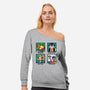 Animal Artists-Womens-Off Shoulder-Sweatshirt-NemiMakeit