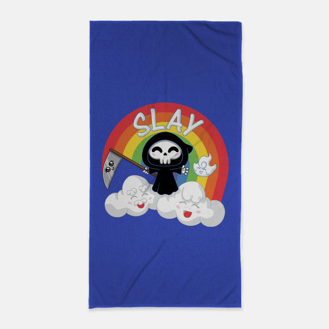 Slay-None-Beach-Towel-danielmorris1993