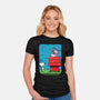 Hello My Friend-Womens-Fitted-Tee-nickzzarto