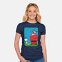 Hello My Friend-Womens-Fitted-Tee-nickzzarto