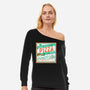 Mikey's Pizza-Womens-Off Shoulder-Sweatshirt-Nemons