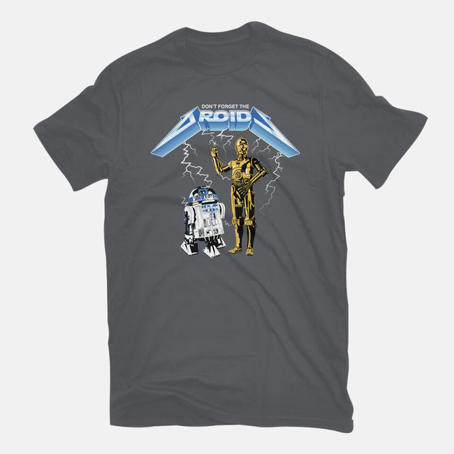 Don't Forget The Droids-Unisex-Basic-Tee-rocketman_art