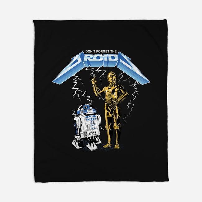 Don't Forget The Droids-None-Fleece-Blanket-rocketman_art