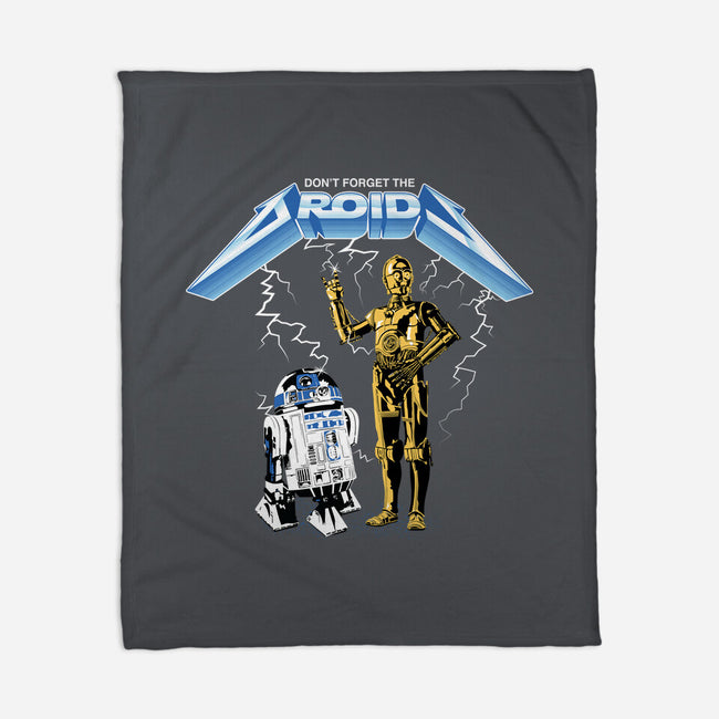 Don't Forget The Droids-None-Fleece-Blanket-rocketman_art