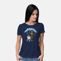 Don't Forget The Droids-Womens-Basic-Tee-rocketman_art
