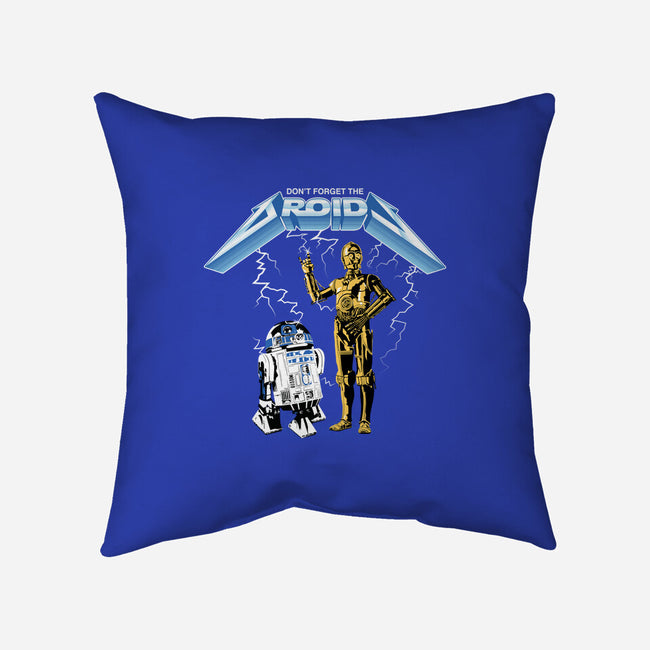 Don't Forget The Droids-None-Removable Cover w Insert-Throw Pillow-rocketman_art