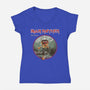 Iron Mayhem-Womens-V-Neck-Tee-retrodivision