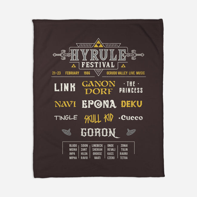 Hyrule Festival-None-Fleece-Blanket-Logozaste