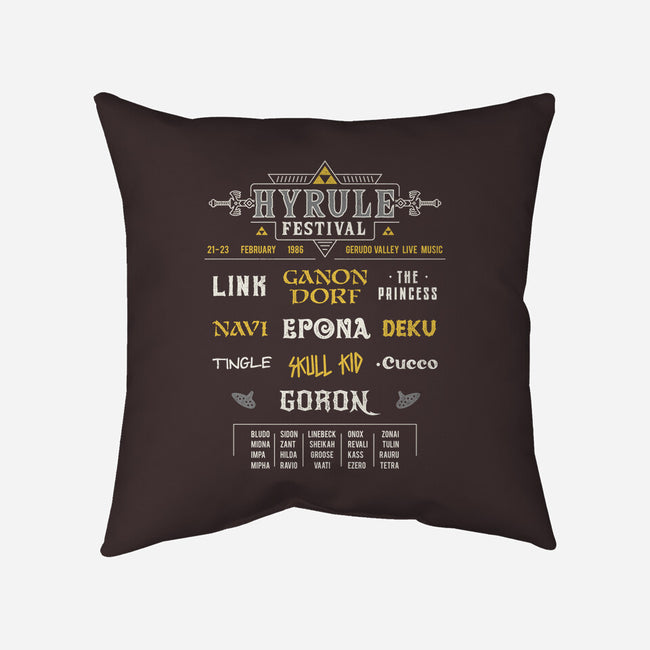 Hyrule Festival-None-Removable Cover w Insert-Throw Pillow-Logozaste