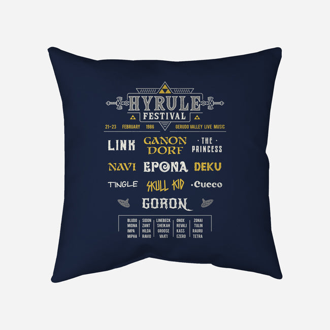 Hyrule Festival-None-Removable Cover w Insert-Throw Pillow-Logozaste