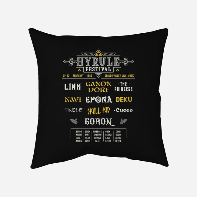 Hyrule Festival-None-Removable Cover-Throw Pillow-Logozaste