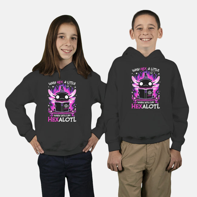 Axolotl Witching Hour-Youth-Pullover-Sweatshirt-Snouleaf