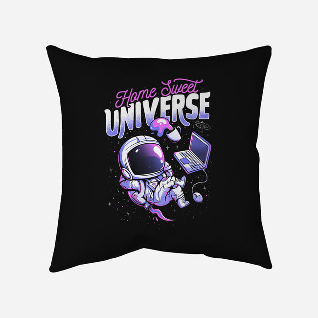 Home Sweet Universe-None-Removable Cover-Throw Pillow-eduely