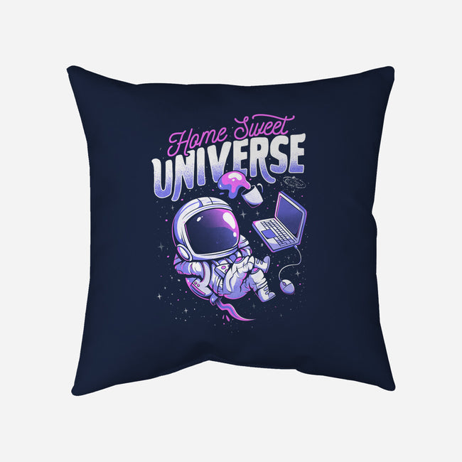 Home Sweet Universe-None-Removable Cover-Throw Pillow-eduely