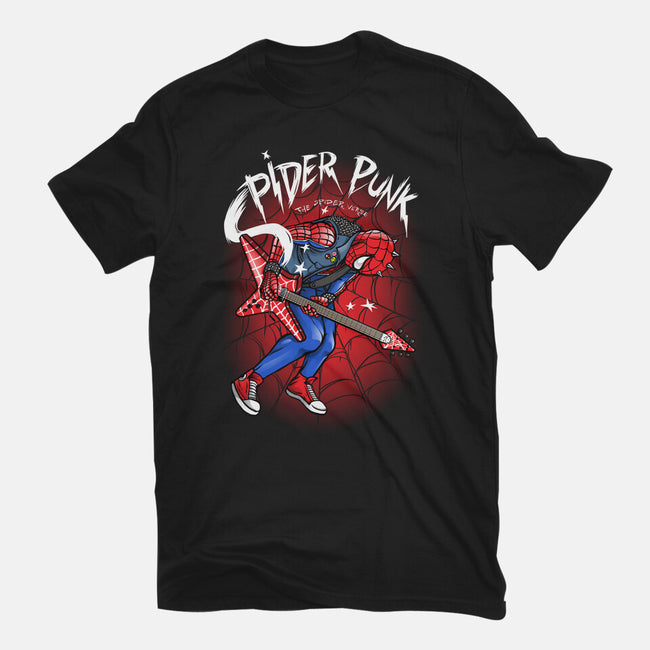 Spider Punk-Womens-Basic-Tee-joerawks