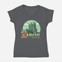 Silly Place-Womens-V-Neck-Tee-daobiwan