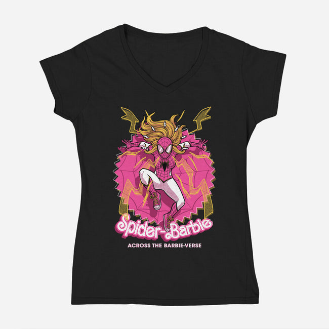 Spider Doll Verse-Womens-V-Neck-Tee-Studio Mootant