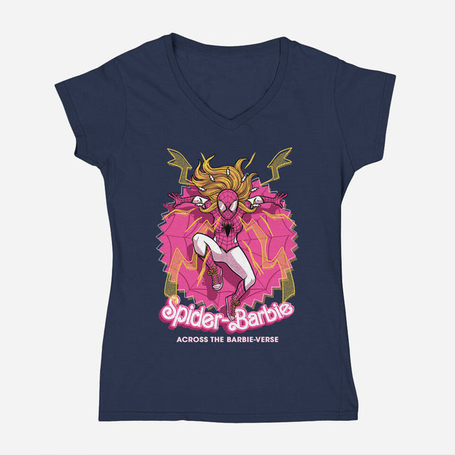Spider Doll Verse-Womens-V-Neck-Tee-Studio Mootant
