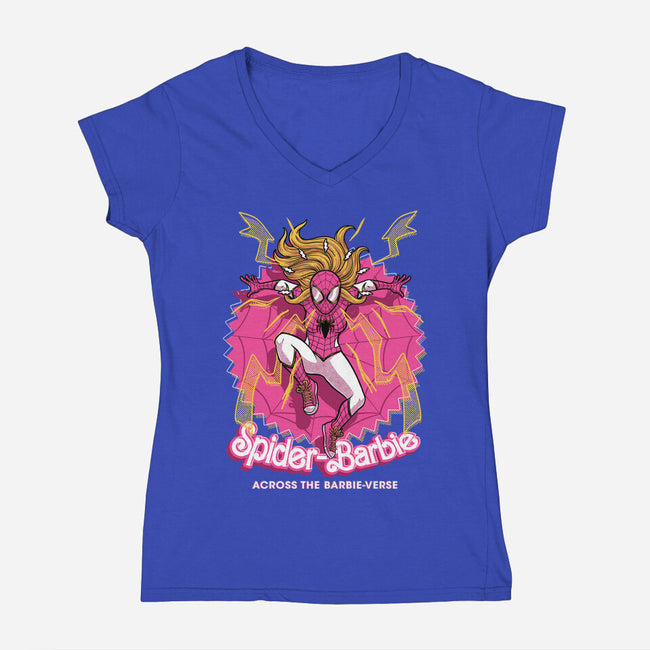 Spider Doll Verse-Womens-V-Neck-Tee-Studio Mootant