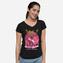 Spider Doll Verse-Womens-V-Neck-Tee-Studio Mootant