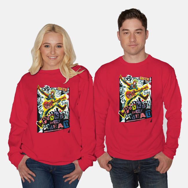Punk Is Not Dead-Unisex-Crew Neck-Sweatshirt-Dairan