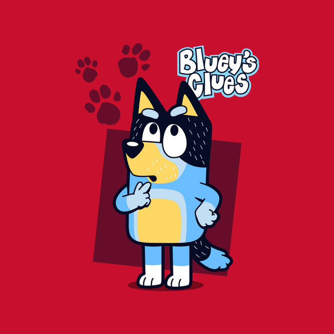 Blue Puppy's Clues-Womens-Off Shoulder-Sweatshirt-Boggs Nicolas