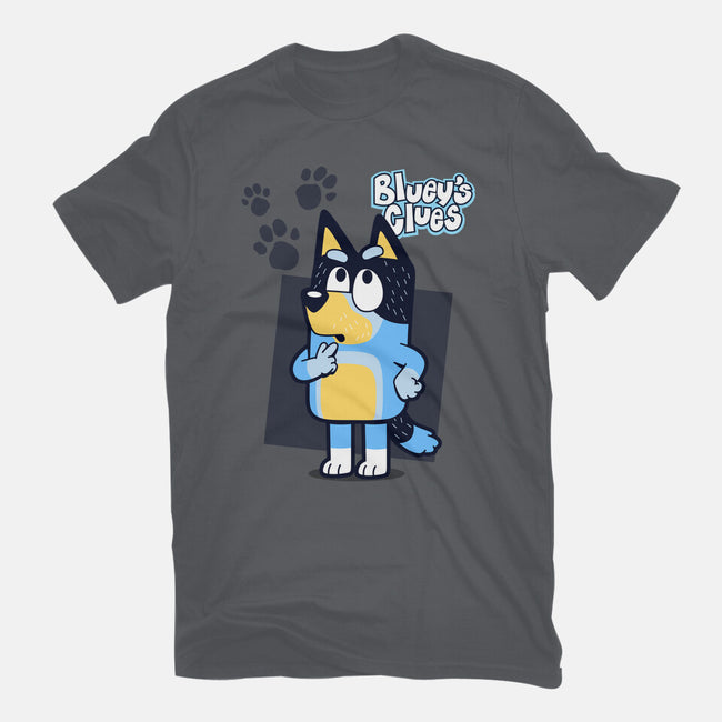 Blue Puppy's Clues-Womens-Basic-Tee-Boggs Nicolas