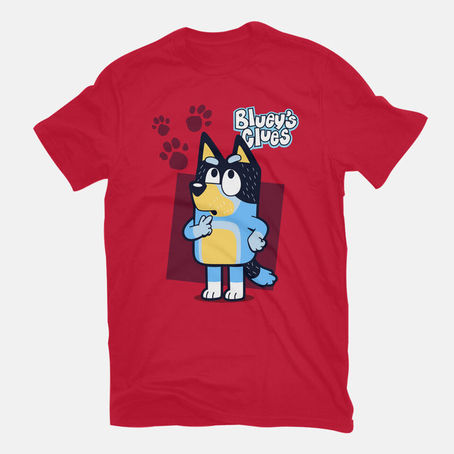 Blue Puppy's Clues-Womens-Basic-Tee-Boggs Nicolas