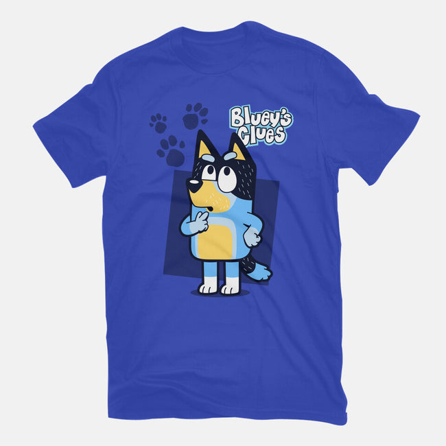 Blue Puppy's Clues-Womens-Basic-Tee-Boggs Nicolas