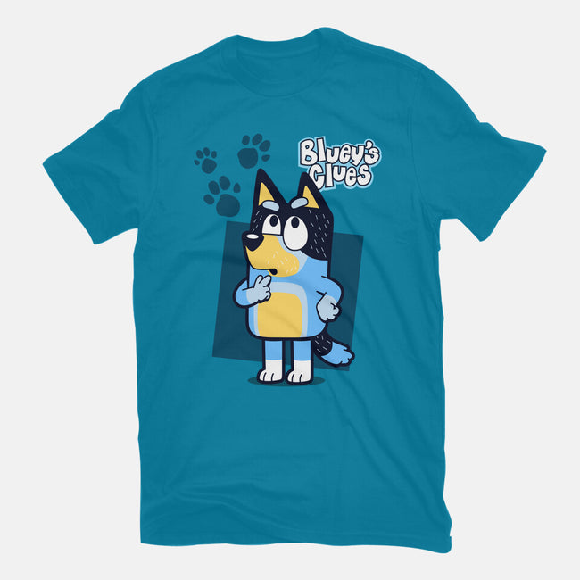 Blue Puppy's Clues-Womens-Basic-Tee-Boggs Nicolas