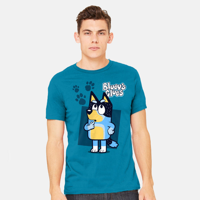 Blue Puppy's Clues-Mens-Heavyweight-Tee-Boggs Nicolas
