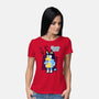Blue Puppy's Clues-Womens-Basic-Tee-Boggs Nicolas