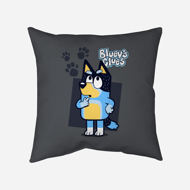 Blue Puppy's Clues-None-Removable Cover w Insert-Throw Pillow-Boggs Nicolas